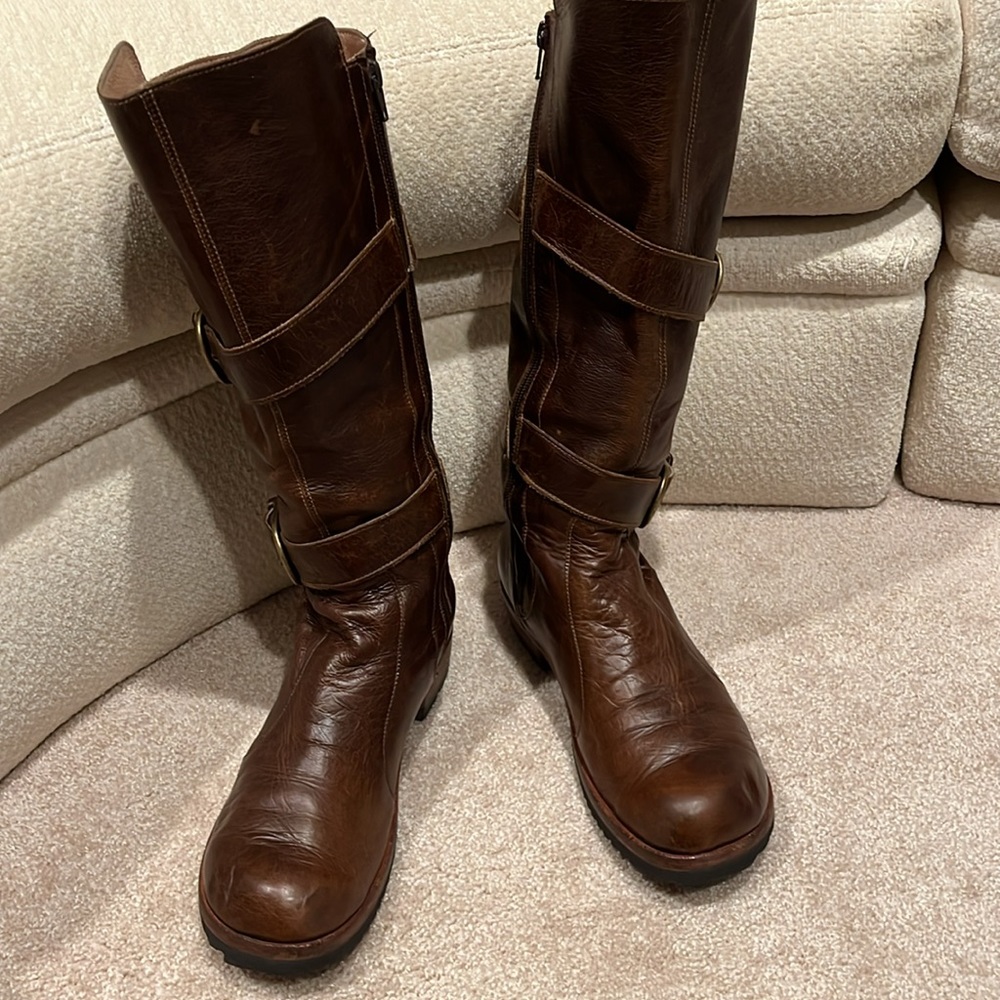 Jim Barnier brown leather boot sz11